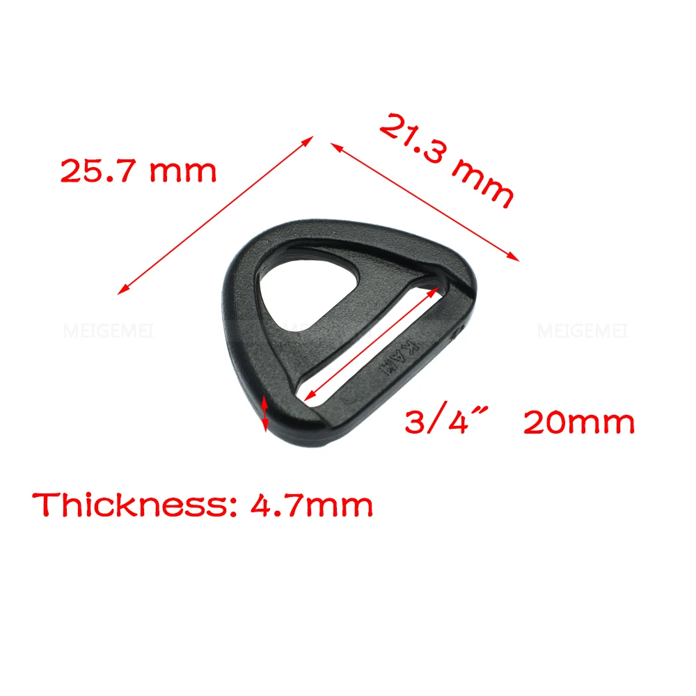 10pcs Webbing 20mm 25mm 32mm 38mm 50mm Plastic Adjuster with bar Swivel Clip D-Ring Loop Insert Buckle Backpack Straps