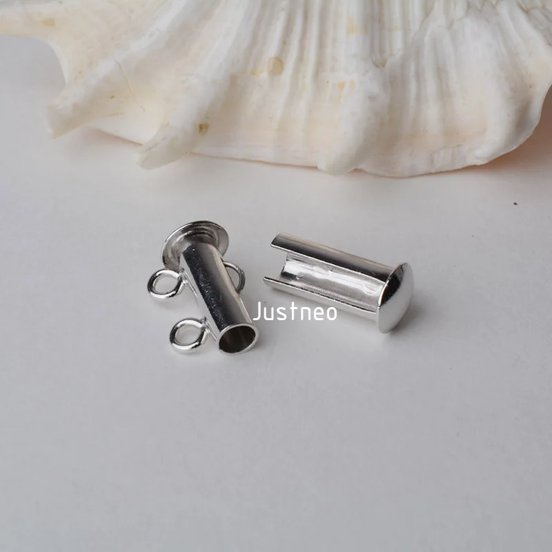 

Заказ Джессики: Застежка из твердого серебра 925 пробы, 2 нити, 100 шт.