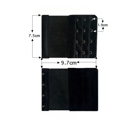 Alça extensora de sutiã, 2 linhas, 3 linhas, 4 linhas, mulheres, ajustável, íntimo, sutiã alongamento, fivela, cinto de extensão do sutiã 2021, 1 peça