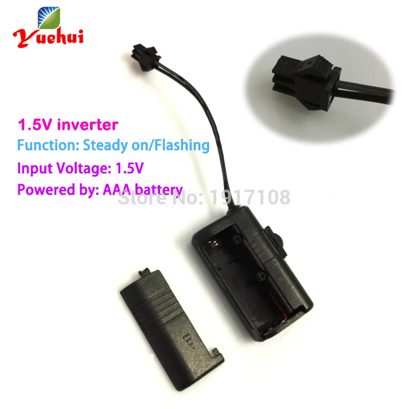 1.5V EL wire inverter/EL converter powered by AAA battery driving 1-2m EL wire or EL strip for Toys/Craft Party decoration