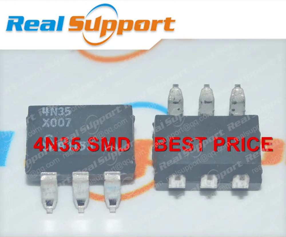 100PCS/LOT Best price for new original 4N35 SMD SOP-6 SOP6 Optocoupler Phototransistor