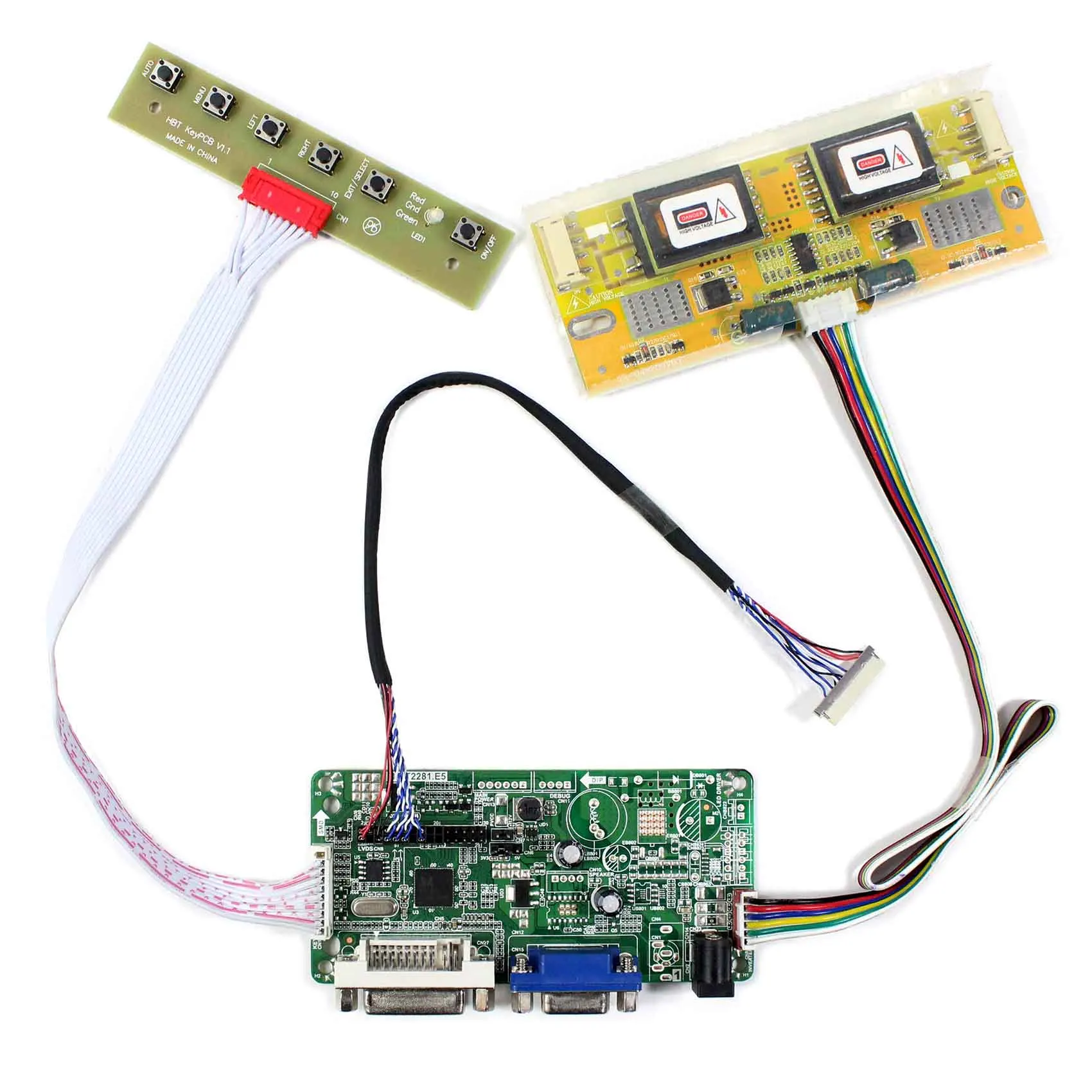

DVI+VGA LCD controller board for 12.1inch A121EW02 V0 1280*800 Lcd screen