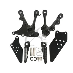 Motorcycle Front Footrest Foot Pegs Set For KAWASAKI NINJA ZX6R ZX-6R ZX636 2005-2008 2006 2007 Black Silver Matte Black