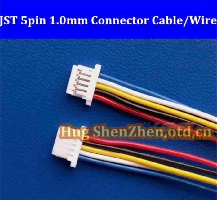 

Free shipping 50pcs Micro JST SH 1.0mm Pitch 5-Pin Female Connector with Wire 5pin jst Connector