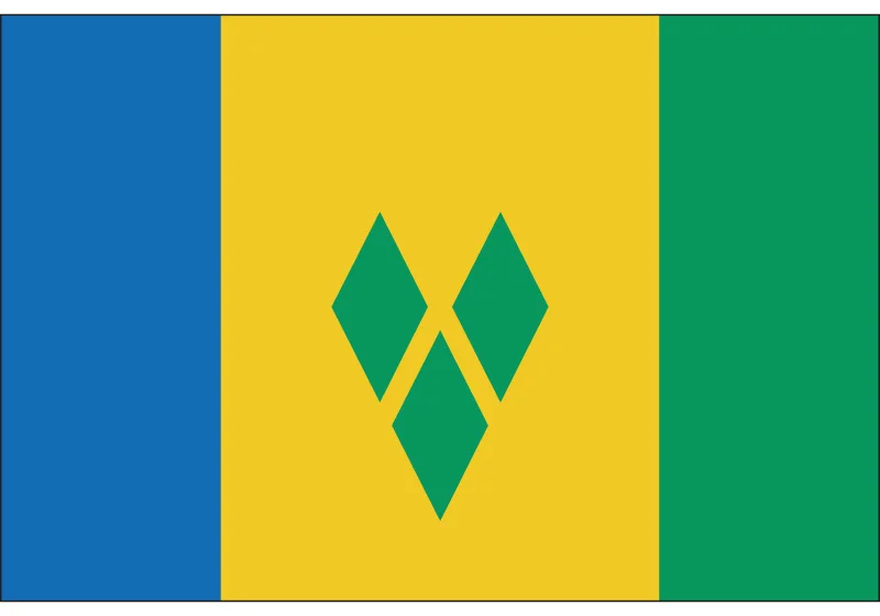 60*90cm 90*150cm Saint Vincent And The Grenadines Flag   15*21cm 3ft*5ft For Sports meeting flag