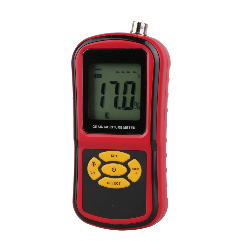 

Digital LCD Grain Moisture Meter GM640 with Measuring Probe Tester for Corn Wheat Rice Bean Wheat Hygrometer Moisture Instrument