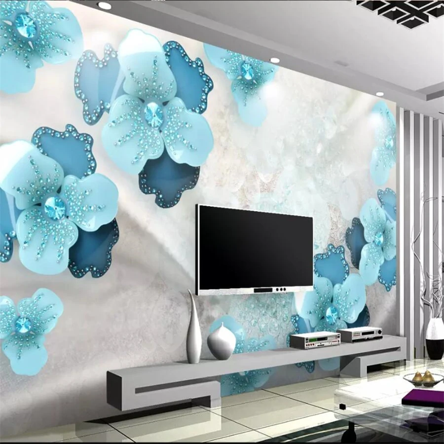 

beibehang Custom wallpaper 3d photo murals European Palace style jewelry flowers 3d living room bedroom TV background wall paper