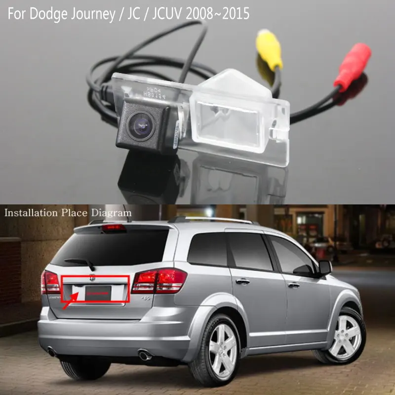 

Парковочная камера для Dodge Journey / JC / JCUV 2008 ~ 2015, автомобильная парковочная камера заднего вида, задняя камера заднего вида, HD CCD ночное видение