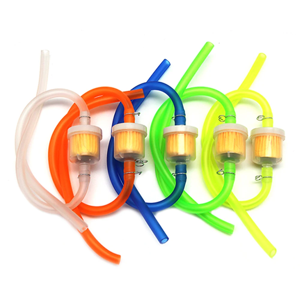 ZS Racing-أنبوب فلتر وقود الدراجات النارية, أنبوب فلتر وقود الغاز للدراجة النارية 6 مللي متر أنبوب وقود 1 متر أنبوب وقود + 4 مشابك دراجة سكوتر دراجة الترابية مع 5 ألوان #3