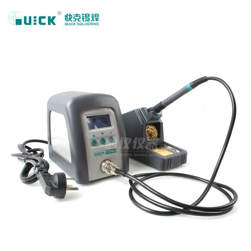 QUICK 3202 Antistatic Lead-free Soldering Station 90W High Frequency Digital Thermostat Soldering Iron Welding Station