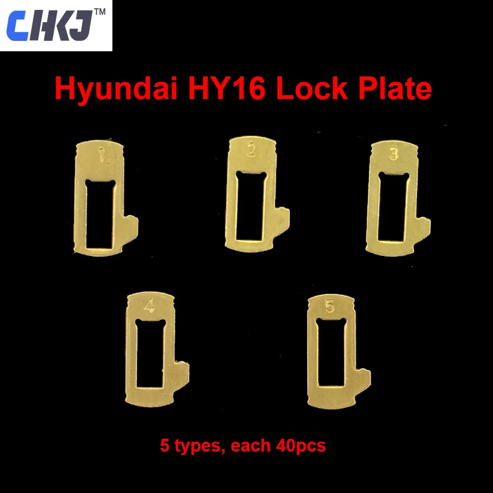 CHKJ 200pcs/lot HY16 Car Lock Repair Kit Accessories Brass Material Car Lock Reed Plate For Hyundai Elantra For Kia K2 K3 Forte