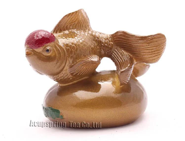 Allochroic Mascot, Golden Goldfisht, Feng Shui, tea pet, Best Gifts, Fish will change color, Novel present,S1024B