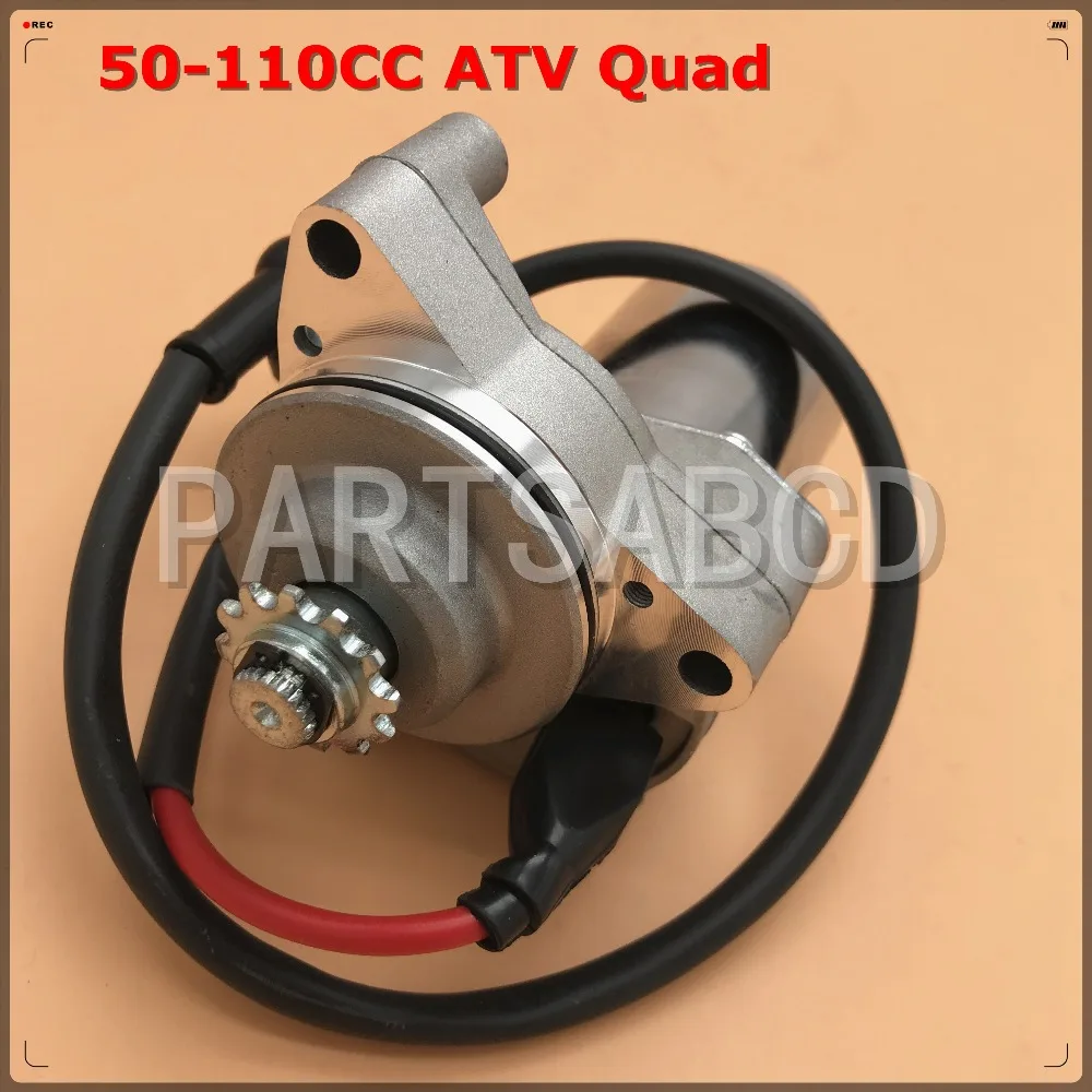 50CC 70CC 90CC 110CC ATV Quad Dirt Bike Engine Up model Starter Motor with Wires atc 107CC