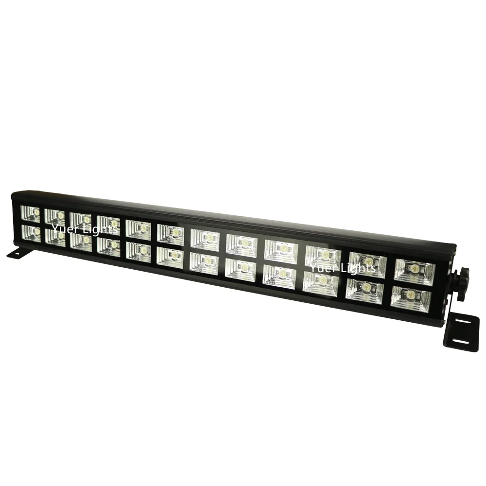 UV cor LED Wall Washer Lights, Luzes de discoteca Bar, Projetor Laser de Natal, Stage Wall Washer Lights, Lâmpada de DJ, 24 LEDs