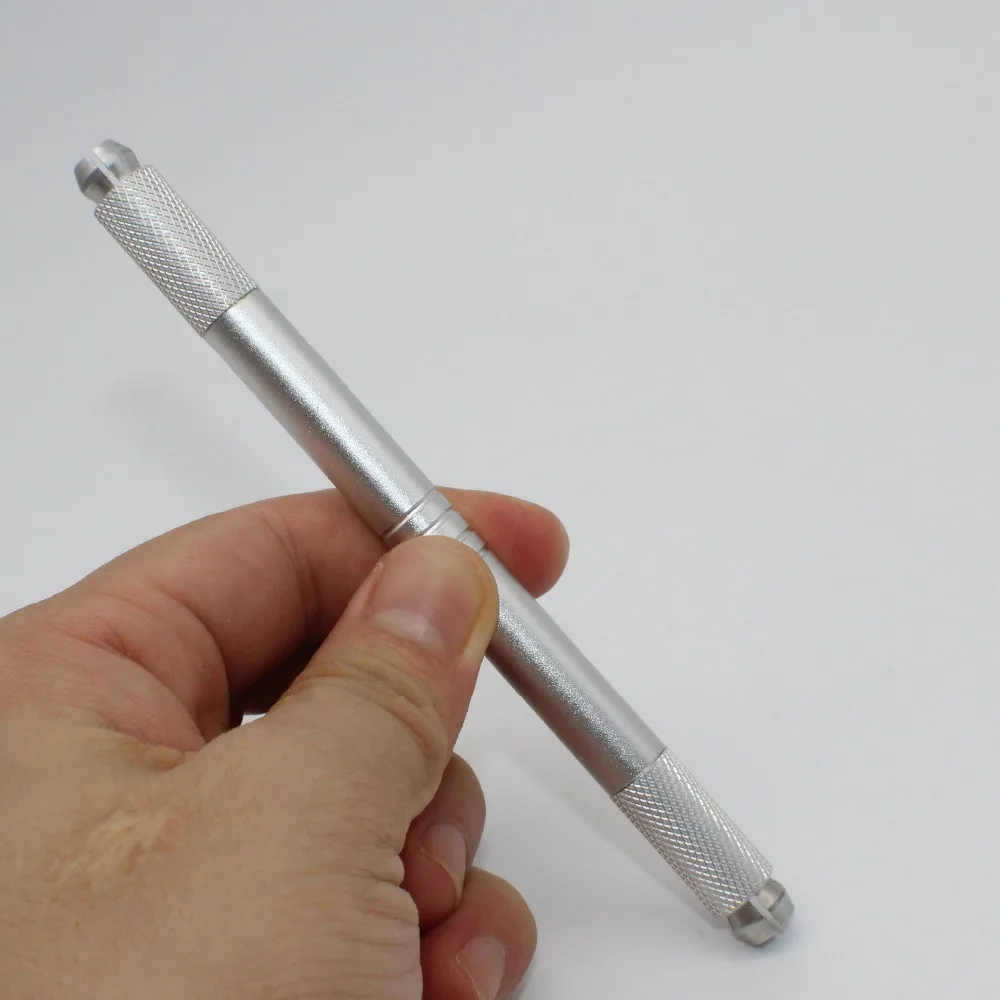 10 Pcs Two Used Microblading Pen Eyebrow Manual Tattoo Pen Permanent Makeup Needle Handmade Handle Tool 3D Cosmetic Tattoo