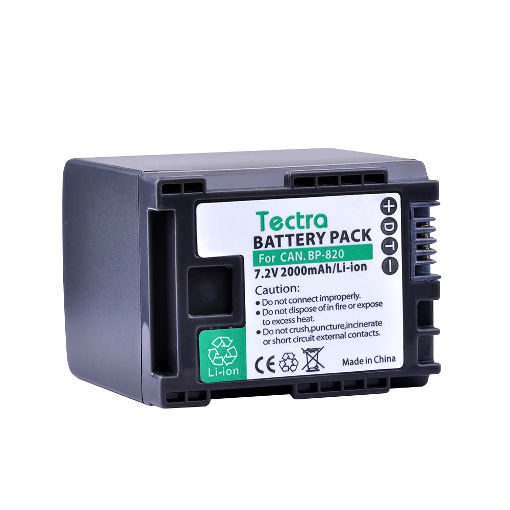 

Tectra 1PCS BP-820 BP 820 Replacement Li-ion Battery for Canon XA20 XA25 HFG30 HF HF M30 HF M31 HF M40