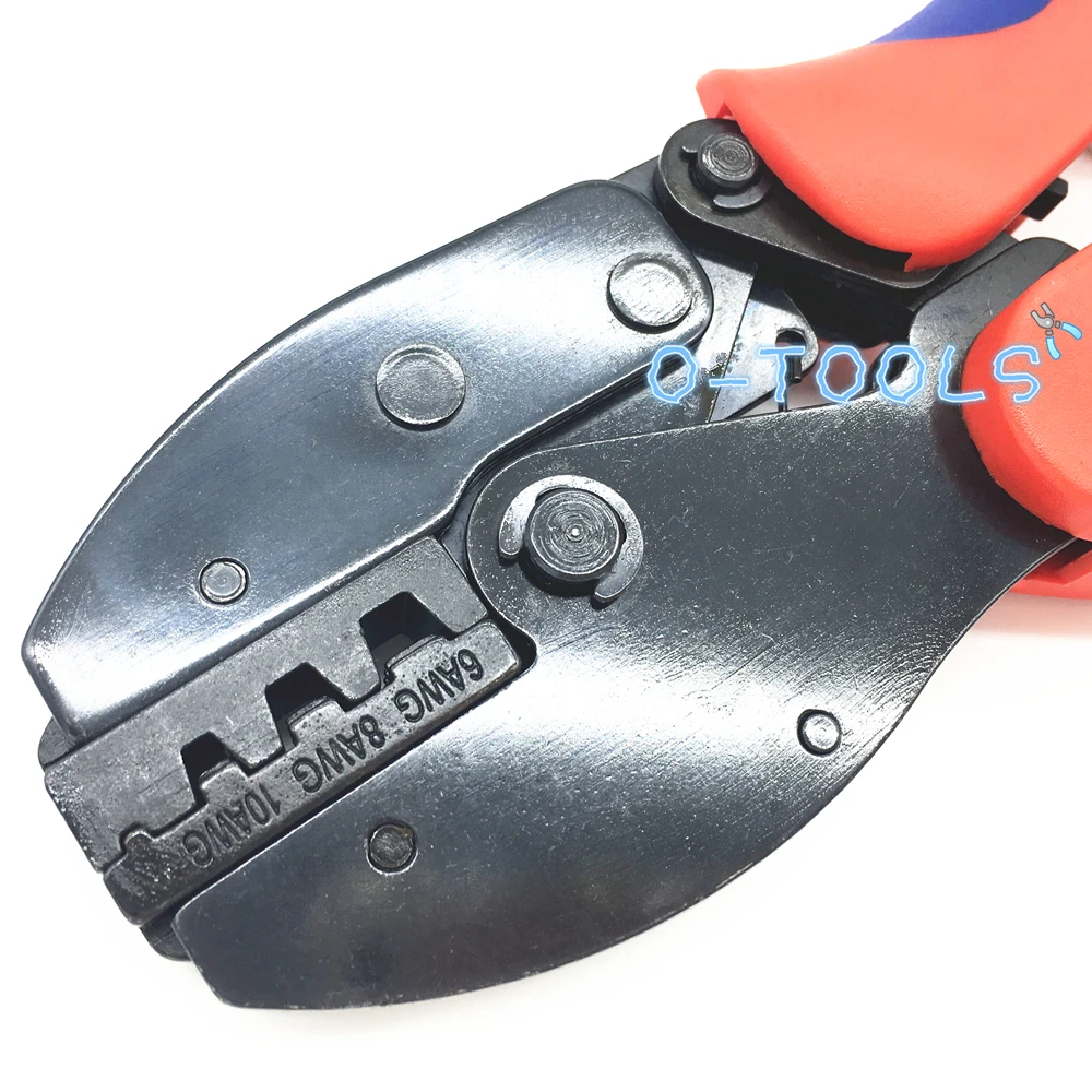 Crimping Tools untuk Selongsong Kabel Ferrules 6-16mm2 WIRE-End Lengan Crimping Tang LY-16WF Ratchet Tang Crimper