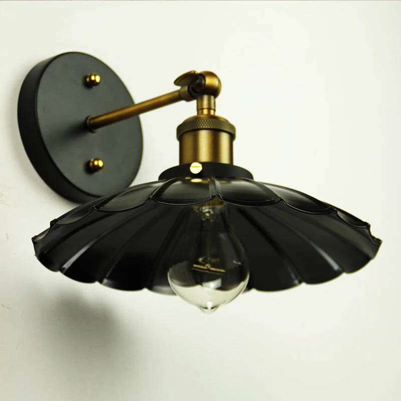 

Loft Vintage Nostalgic Industry Lustre Ameica Iron Edison Wall Sconce Lamp Mirror Beside Bedroom Home Decor Modern Lighting