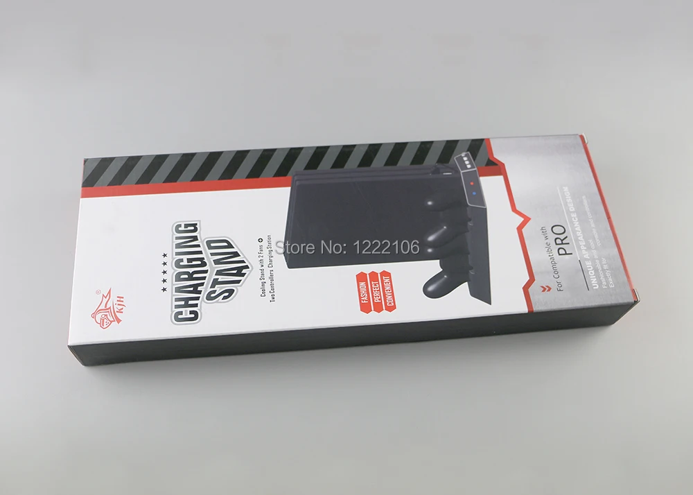 ChengChengDianWan вертикальная подставка с 2 вентиляторами охлаждения, светодиодная зарядная станция двойного контроллера и 3 портами концентратора для консоли PS4 Pro