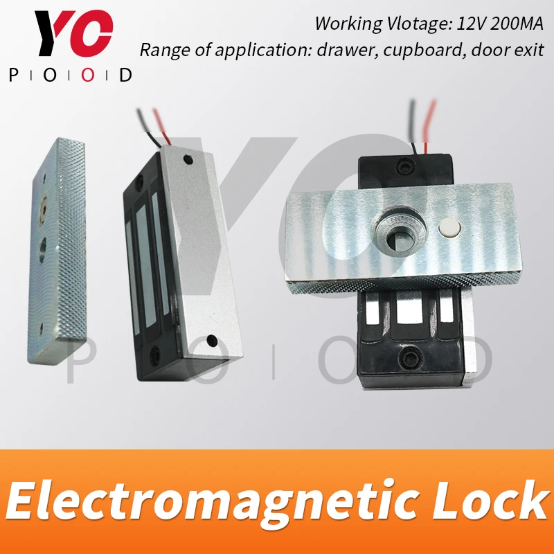 12V Mag lock Escape Room Spare Parts installed on door use the electromagnetic lock to open or close door Takagism game  YOPOOD