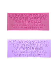 Russian Alphabet Letter Silicone Fondant Baking Mold Clay Resin Sugar Candy Sculpey Creative DIY Cake Decorating Tools