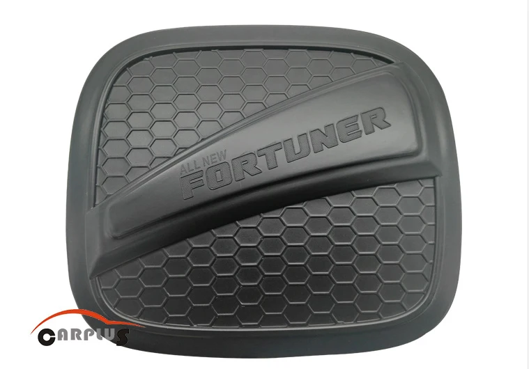 Free Shiping 2015-2016 Fortuner black colour oil tank cover gas tank cover Fortuner car accessories High quality