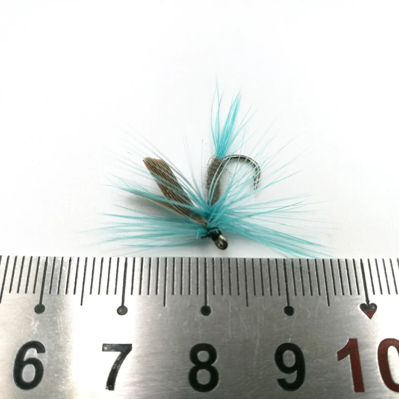 Shared With Fish 5pcs/lot 10# Wet Fly Blue Dull / Black Quill Trout Fishing May Flies