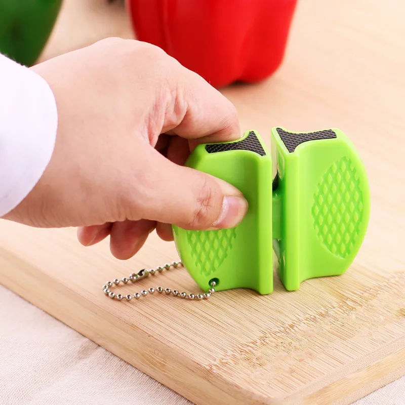 WALFOS Portable Mini Kitchen Knife Sharpener Kitchen Tools Accessories Creative Butterfly Type Two-Stage Knife Sharpener