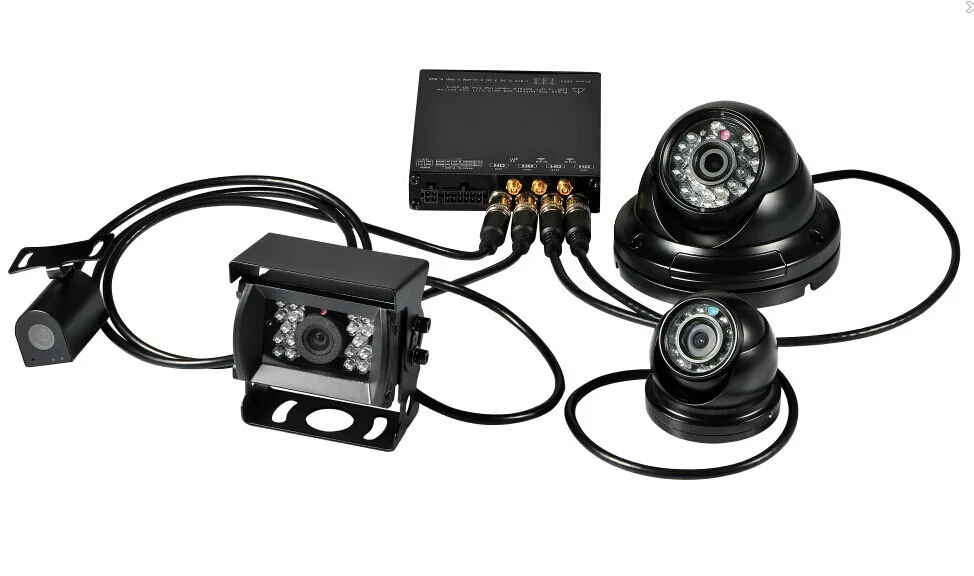 4 channel H.264 high quality mobile car DVR/vehicle DVR/MDVR/car video real time recorder from asmile