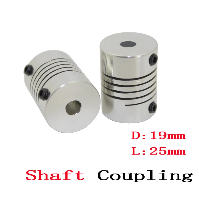 1pcs 5x8mm CNC Motor Jaw Shaft Coupler 5mm To 8mm Flexible Coupling OD 19x25mm wholesale Dropshipping 4/ 5/6/6.35/8/9.5/10/12mm