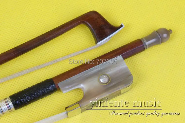 

16" Viola Bow shell fro g Brazil Wood Fast Action Straight Top Horse Hair Silver String VA- 71#