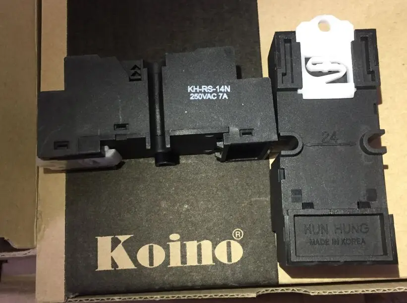 KH-RS-14N 250VAC 7A  KOINO RELAY Socket KUN HUNG ,New and original 20pcs/lot