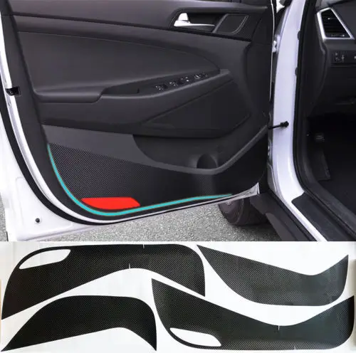 Auto Part Accessories FIT FOR HYUNDAI  TUCSON SIDE DOOR INNER DECAL ANTI KICK PROTECTIVE STICKER FLIM