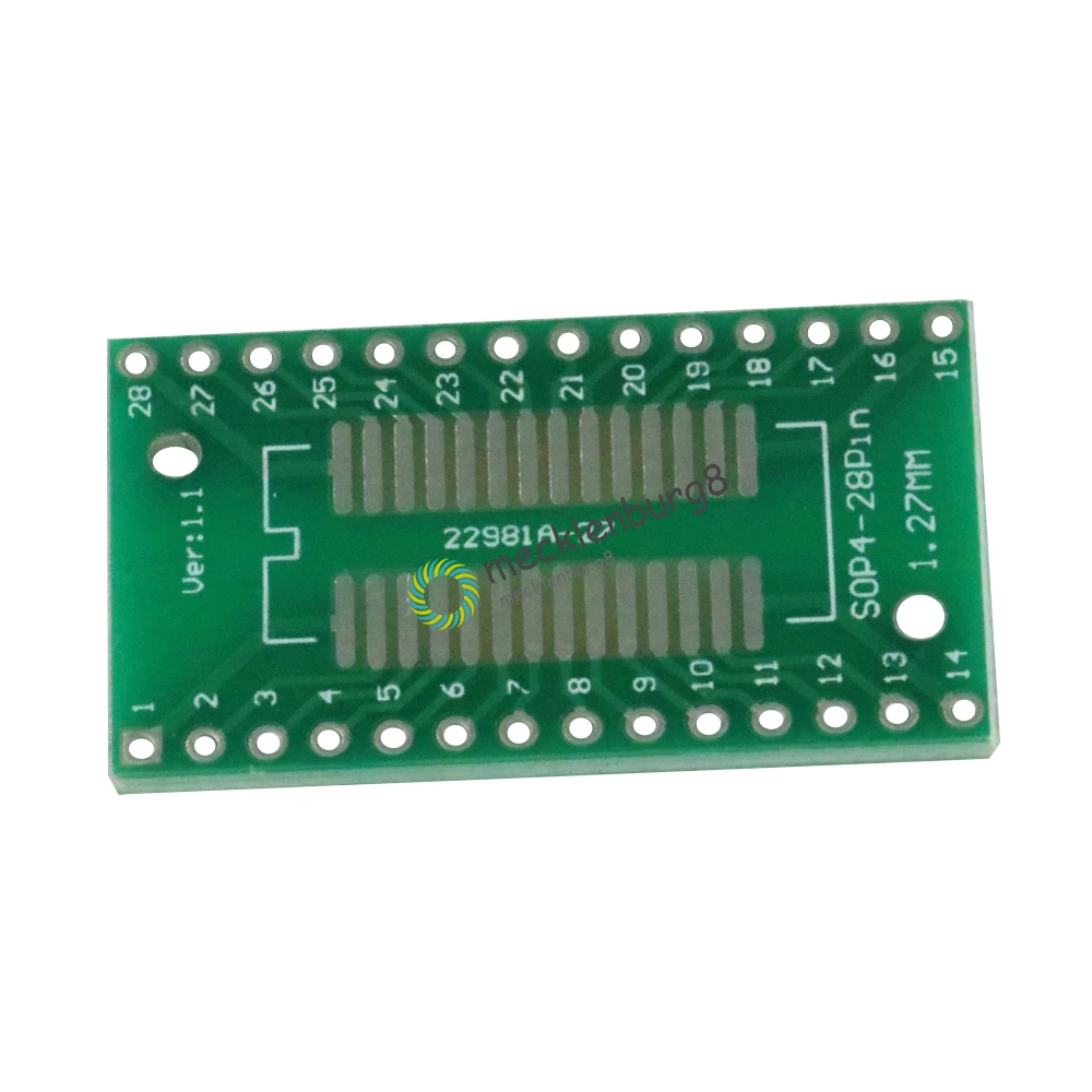 5 pieces. SSOP28 SOP28 TSSOP28 to DIP28 adapter converter PCB 0.65 / 1.27 mm