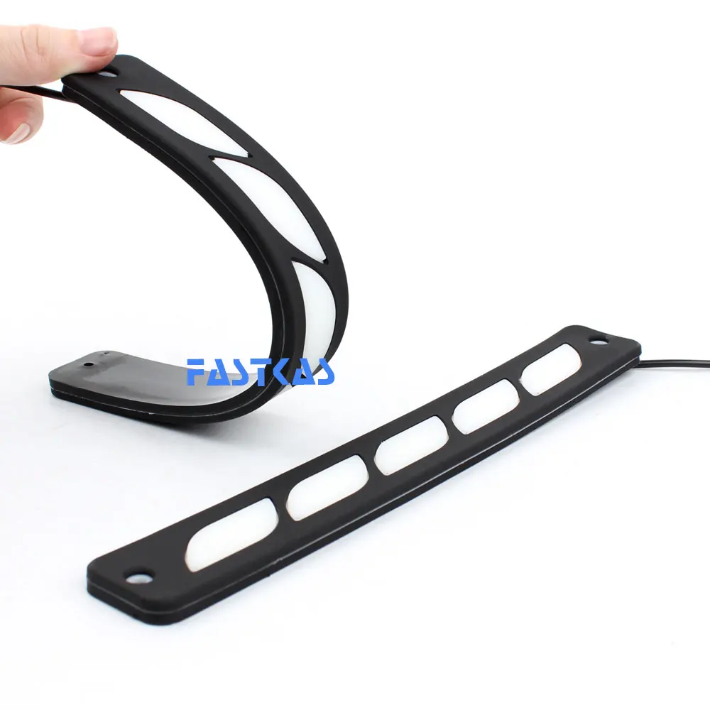 LED Daytime Running Lights Waterproof 12v LED COB DRL White Color Day Light Fog Light Turning Signal Flexible Cars Running Light