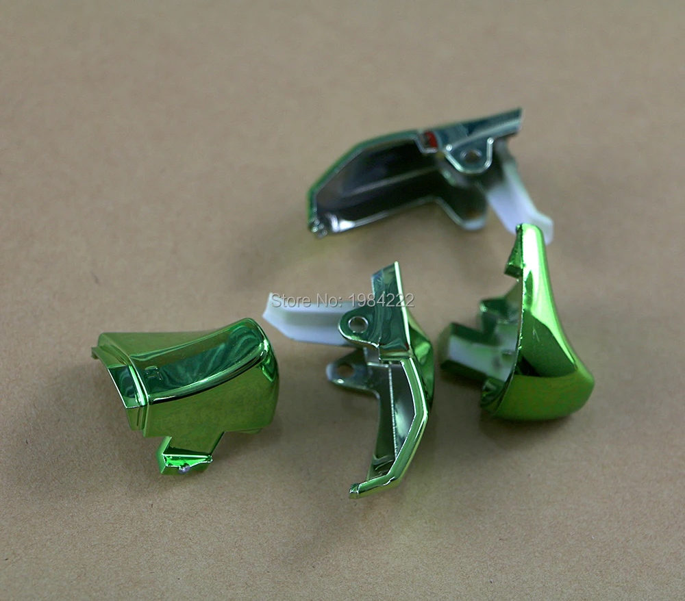 20 комплектов хромированных кнопок LB RB RT LT, металлические кнопки включения и выключения для контроллера Xbox one xboxone