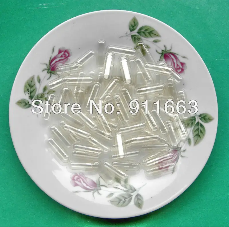 10,000pcs 1# Clear-Clear Empty Gelatin Capsule,Size 1 Medicine Capsules,Granule Packaging,Pill Case,GMP,Pharmaceutical Capsule