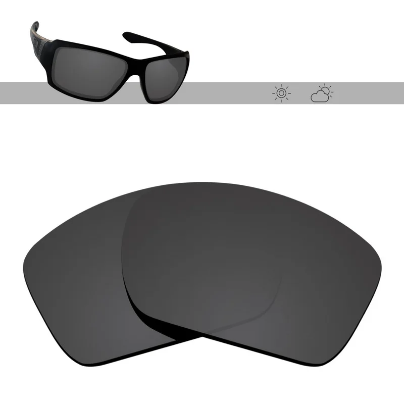 Glintbay Polarized Replacement Sunglasses Lenses for Oakley Big Taco OO9173 62mm -Multiple Options