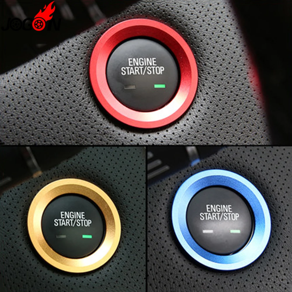 For Chevrolet Holden Equinox Cruze Malibu Trax Impala Traverse Tahoe Suburban Car Start Engine Stop Button Ring Cover Trim