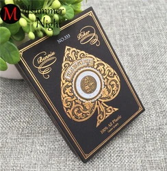 24K Gold Line Plastic Waterproof Gold Foil Playing Cards Texas Poker Set Funny High-grade Sports Leisure Gambling Poker Gift