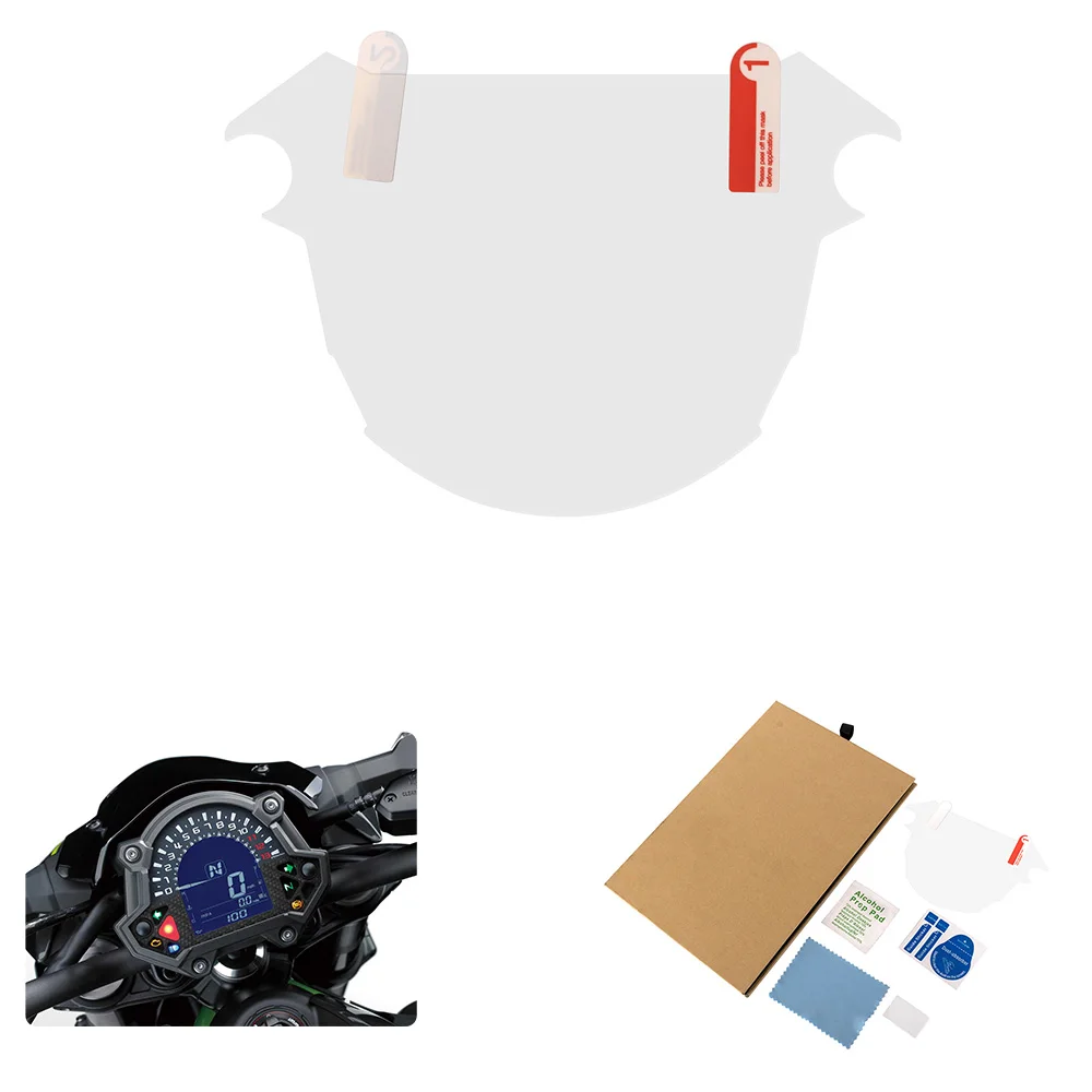 

Защитная пленка для монитора приборной панели мотоцикла из ТПУ со спидометром и наклейкой для Kawasaki Z900 Z650 2017 (Купите один и получите один)