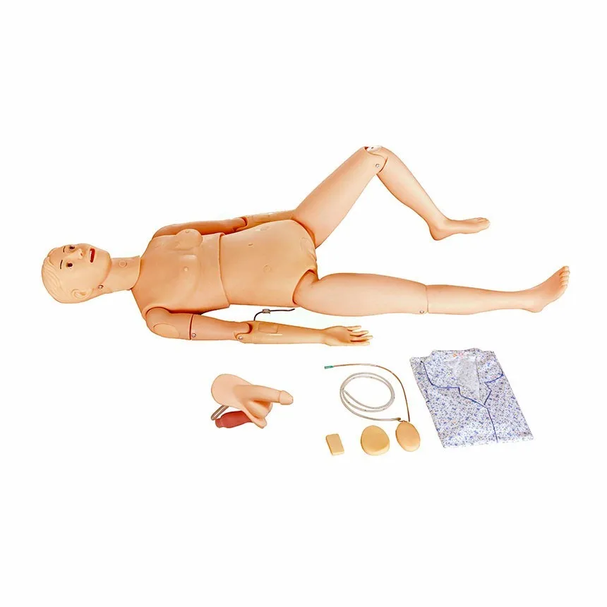 Medical Science Medical teaching aid dummy training human model Female full-featured nursing simulation with Trauma module