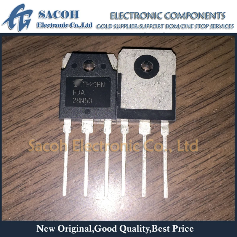 

New Original 10Pcs/Lot FDA28N50F FDA28N50 28N50 OR FQA28N50F FQA28N50 TO-3P 28A 500V Power MOSFET Transistor