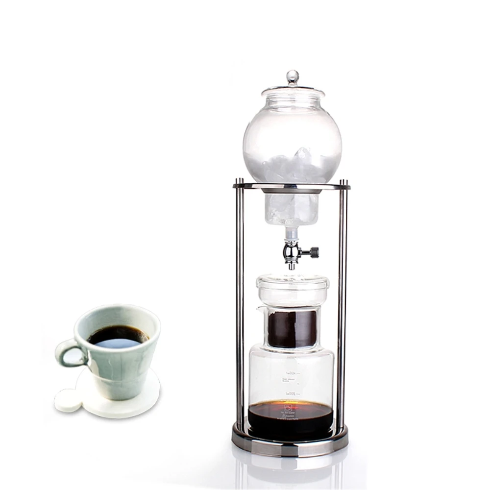 

600ml Drip Coffee Maker Espresso Filter Ice Cold Brew Coffee Glass Drip Pot