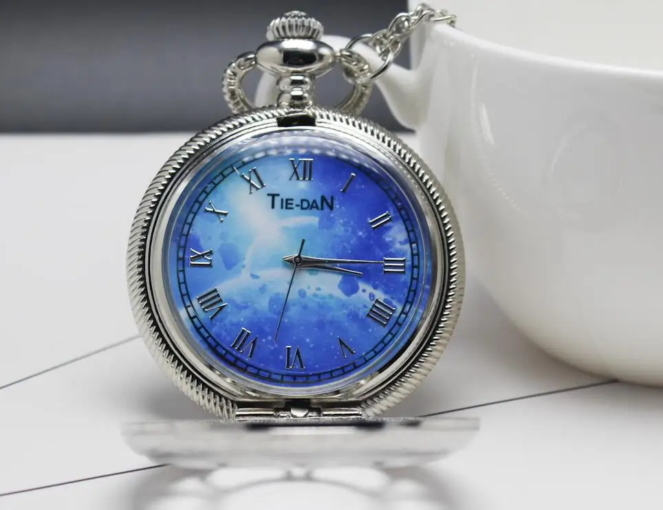 Silver Sunflower hollow out Roman Number Star face Men And Woman Quartz pendant Good quality Necklace pocket watches Gift