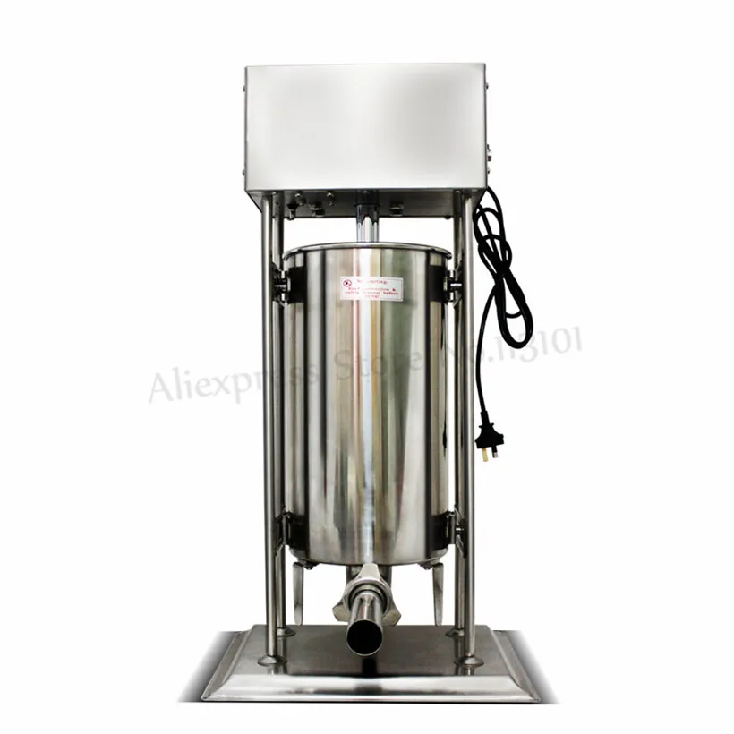 Electric 10L Sausage Stuffer Commercial Salami Filling Machines Automatic Stainless Steel Spanish Churros Machine Restaurants