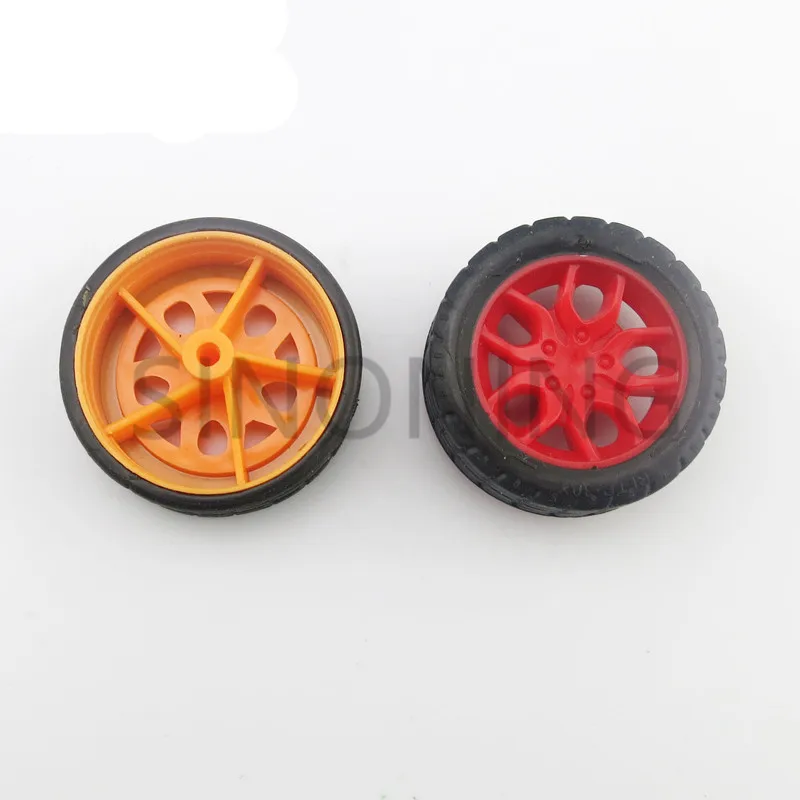 100pcs Rubber Wheels Tyres Car Toys Wheels 30mm for Remote control car Making Kids Vehicles Toy RC Spare Parts image 3