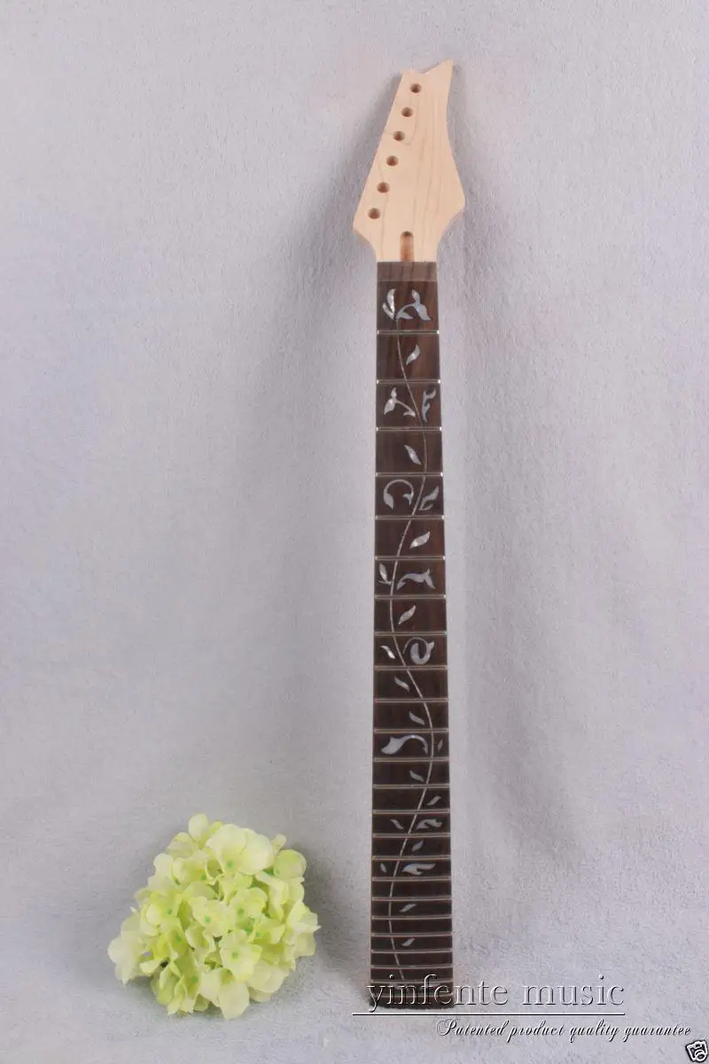 

1pcs electric guitar neck maple wood 24 fret 25.5'' rose wood Truss Rod new #734