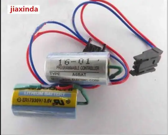 

jiaxinda HOT NEW ER17330V/3.6V ER17330V ER17330 3.6V lithium battery A6BAT MRBAT PLC control in Li-ion with plug