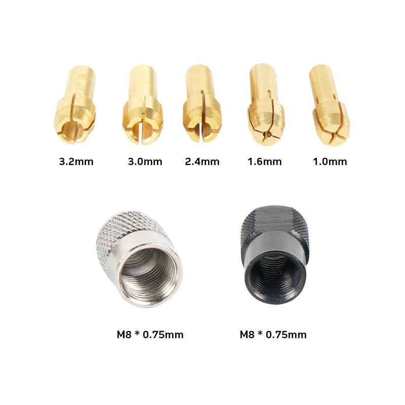 Jeu de pinces pour outils à distance Dremel, 16 pièces, tige 4.3mm, disque diamant avec 2 pièces M8 Kg et 5*5*8 brosse en carbone, travail de